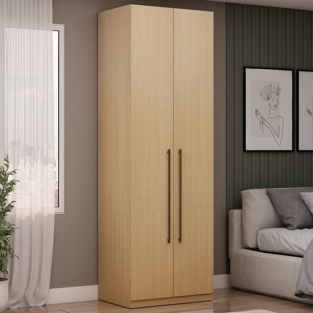 Guarda-Roupa Solteiro Infinity 2 Portas 4 Prateleiras em Oferta na Shopee