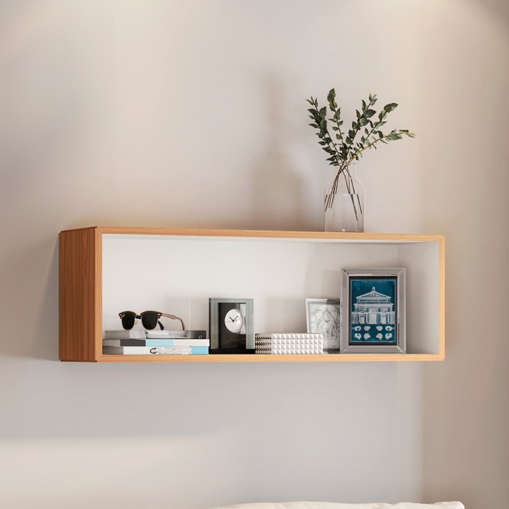 Nicho Retangular 100% Mdf Basic Tb157 Freijó/Off White - Dalla Costa - Home & Living