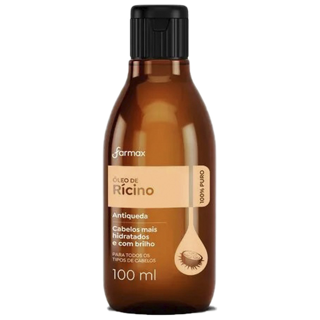 ÓLEO DE RÍCINO PURO FARMAX ÓLEO CAPILAR UNISEX 100ML