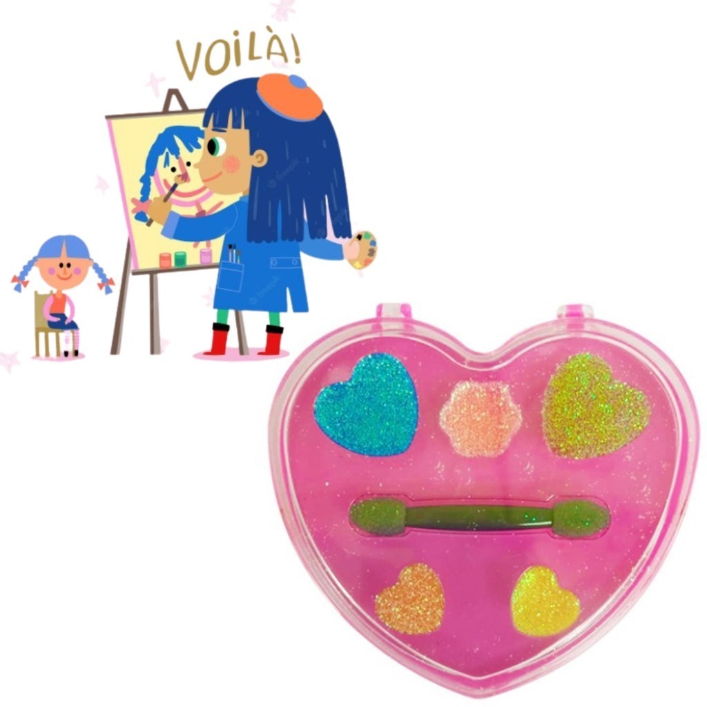 Kit Maquiagem Boneca Infantil Bate Coração Estojo p/ Boneca