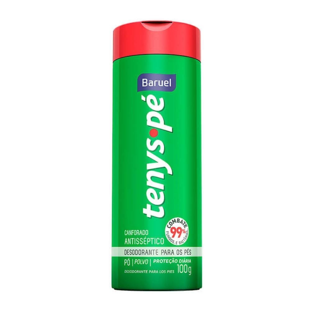 TENYS PÉ TALCO CANFORADO BARUEL EM PÓ COM 100G em Oferta na Shopee