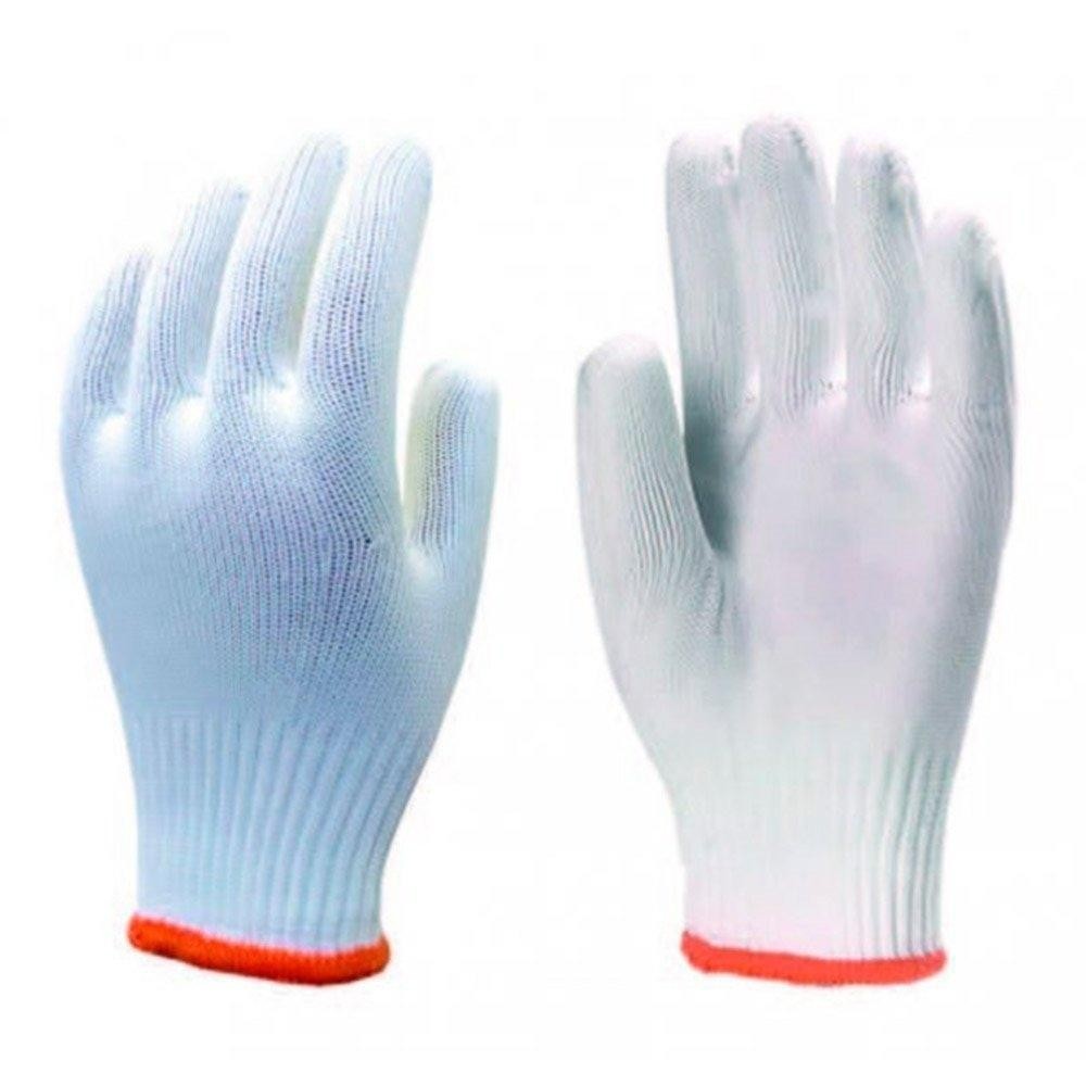 Luva Imbat Tricotada Helanca 6 Fios Leve, Branca - Embalagem com 12 Pares em Oferta na Shopee