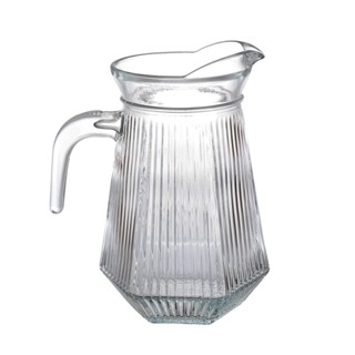 Jarra Canelada Com Alça 1,4 Litros Elegante Designer Decorativo Suco Multiuso