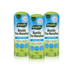 Kit 3 Bastões Tira Manchas Amazon - 100g cada