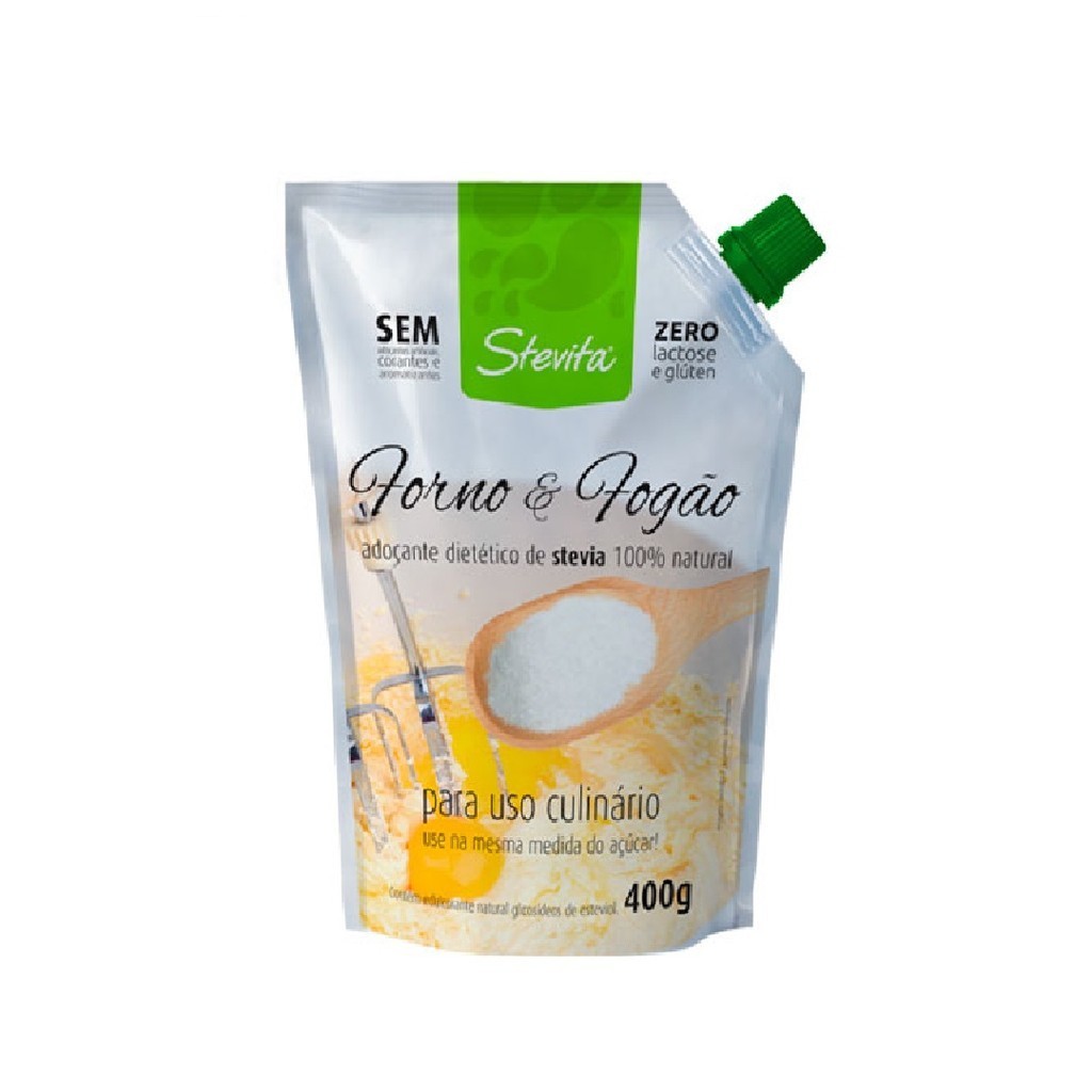 Adoçante Stevita Forno E Fogão 400g Steviafarma em Oferta na Shopee