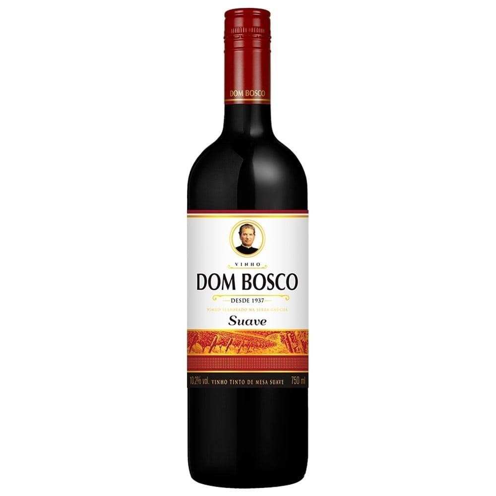 Vinho Tinto Nacional Blend Dom Bosco Suave 750 ml em Oferta na Shopee