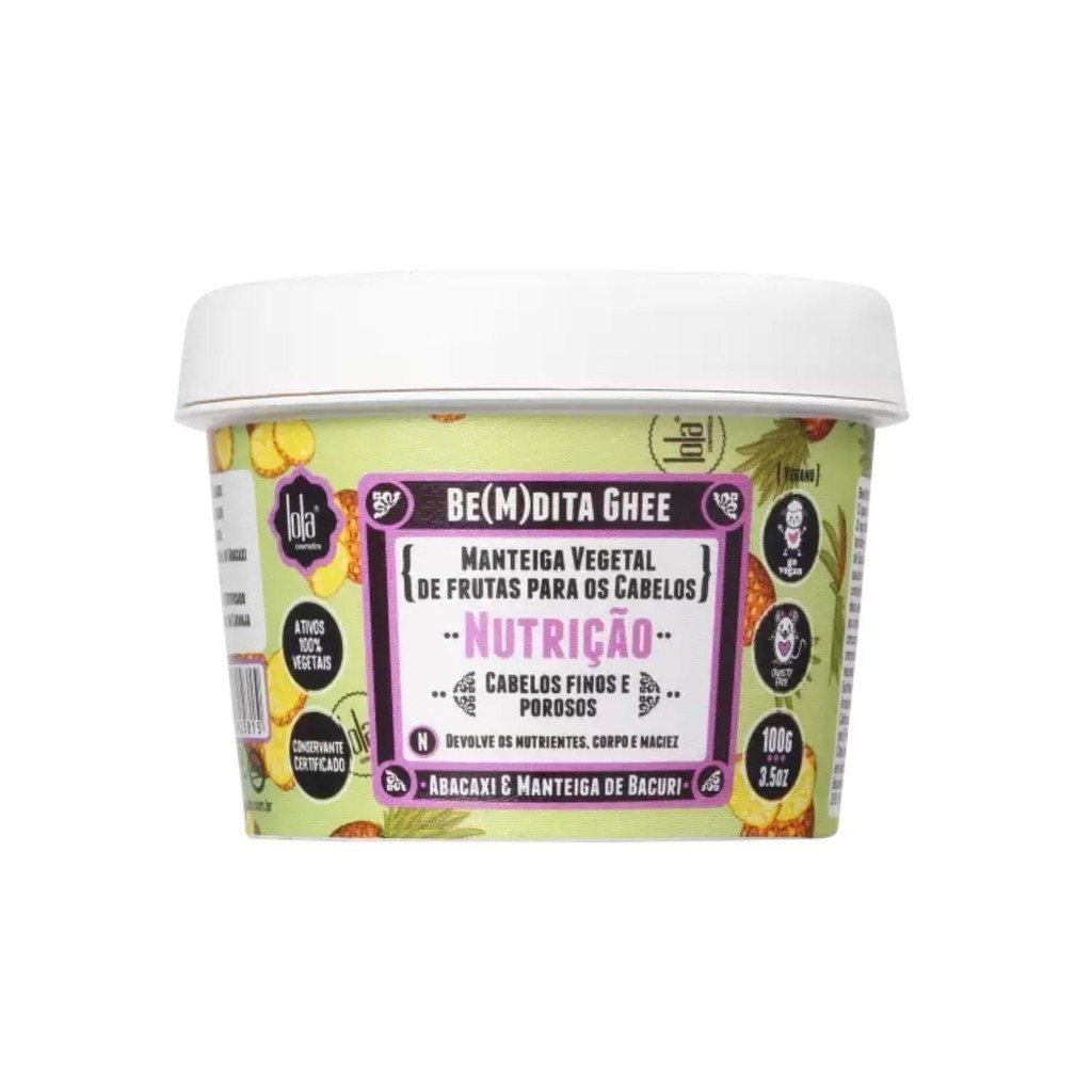 Lola Cosmetics Be(M)dita Ghee Nutrição - Máscara Capilar 100g