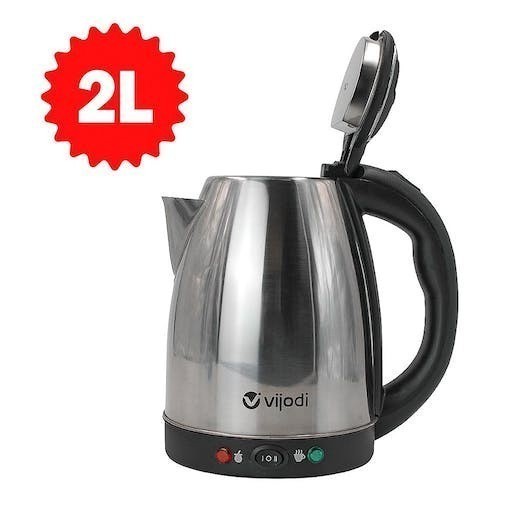 Chaleira Jarra Elétrica Inox 1.8l  com Termostato Funções : Café Chimarrão 220v