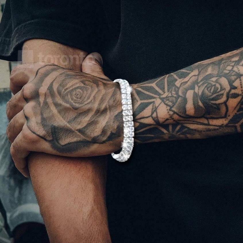 Pulseira Riviera Ice Modelo Cravejado Premium Duas voltas em Oferta na Shopee