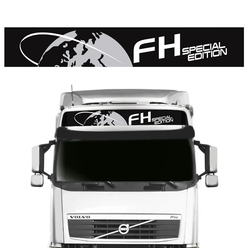 Faixa Volvo Fh Special Edition 540 Adesivo Quebra-sol Prata