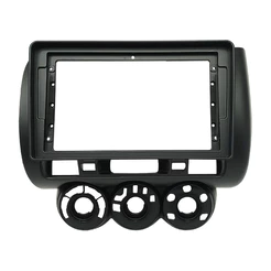 Moldura 9 Pol. Flutuante Honda Fit G01 2004 à 2008 - Grafite - Fiamon