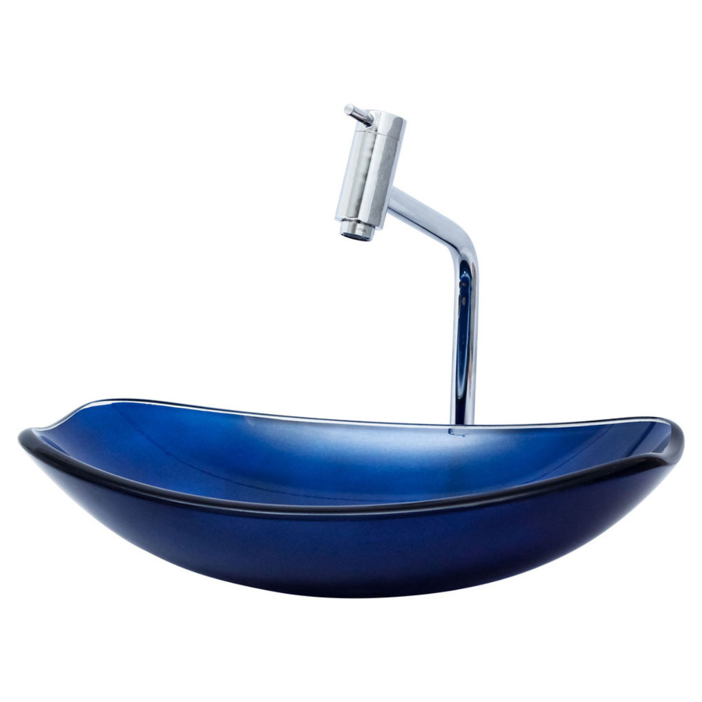 Kit Banheiro Cuba Vidro Chanfrada + Torneira Link + Válvula em Oferta na Shopee