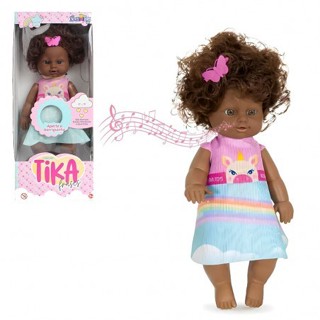 Boneca Negra Tika Frases Brinquedo Infantil em Oferta na Shopee