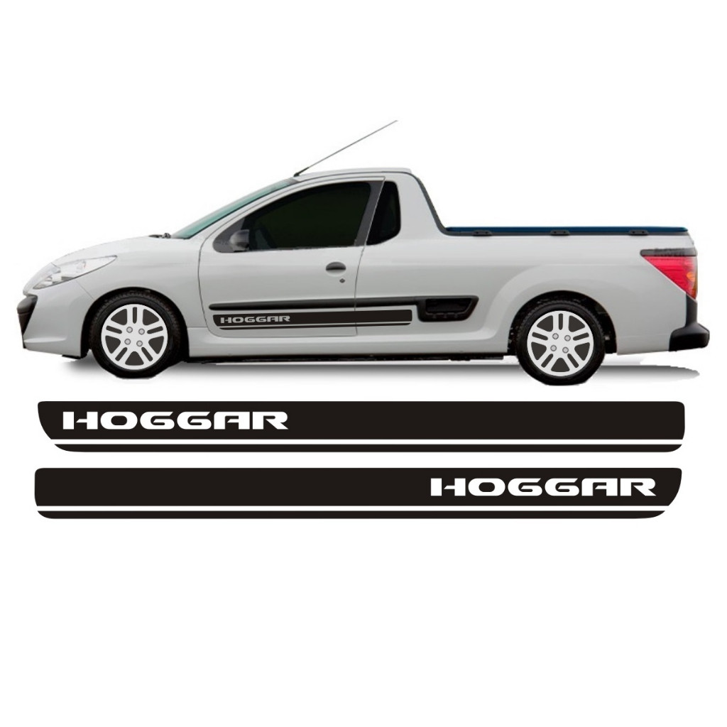 Adesivo Lateral Para Peugeot Hoggar Picape Faixa Hg1 Tuning
