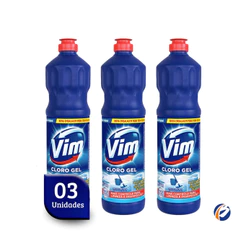 Kit 03un Desinfetante Cloro Gel 700ml Vim