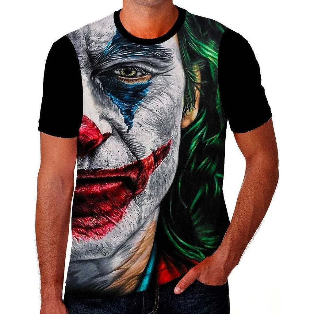 Camisa Camiseta Coringa Palhaço Joker Arte Tatto Vilão 3