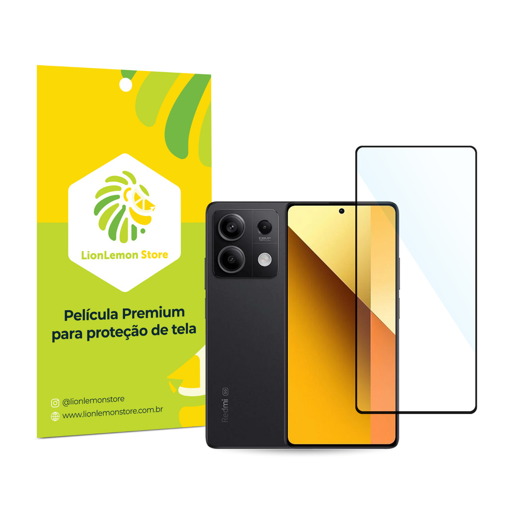 Película de Vidro Ultrashield LionLemon Store para Xiaomi Redmi Note 13/ 13 4G/ 13 5G