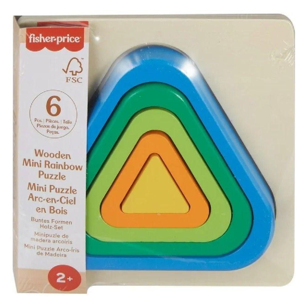 Fisher-Price Mini Quebra-Cabeça Arco-Íris Triângulo - Mattel em Oferta na Shopee