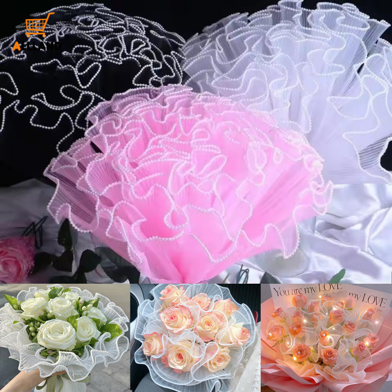 Papel De Embrulho De Flores De Fio Ondulado-Embalagem Rosa Coreana-Suprimentos Buquê De Floristas Para Casamento No Dia em Oferta na Shopee
