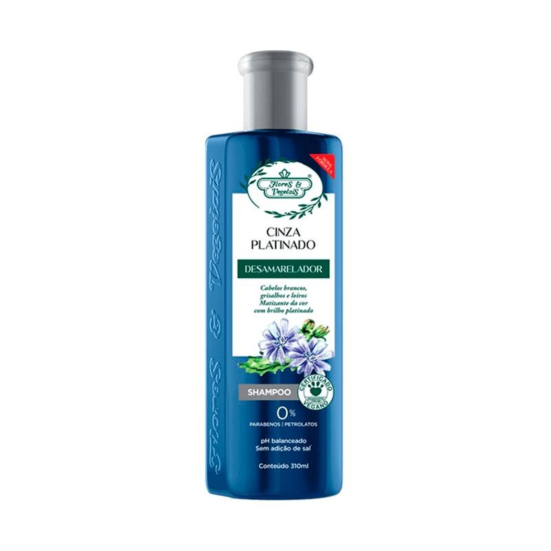 Shampoo Flores e Vegetais Cinza Platinado 310ml em Oferta na Shopee
