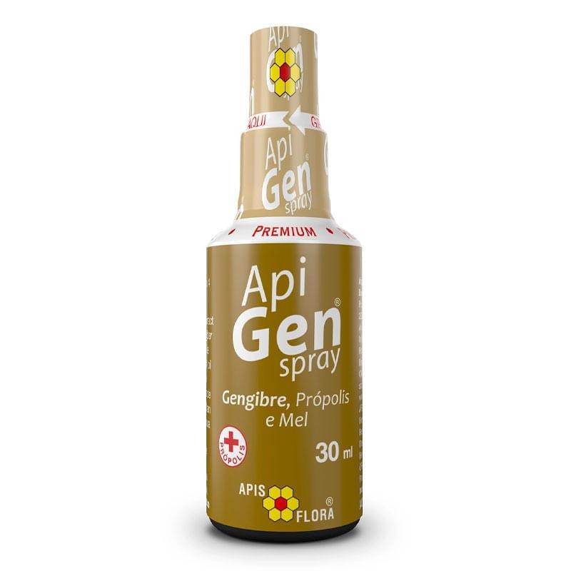 Apigen Spray Antisséptico Sabor Gengibre, Própolis e Mel 30ml em Oferta na Shopee