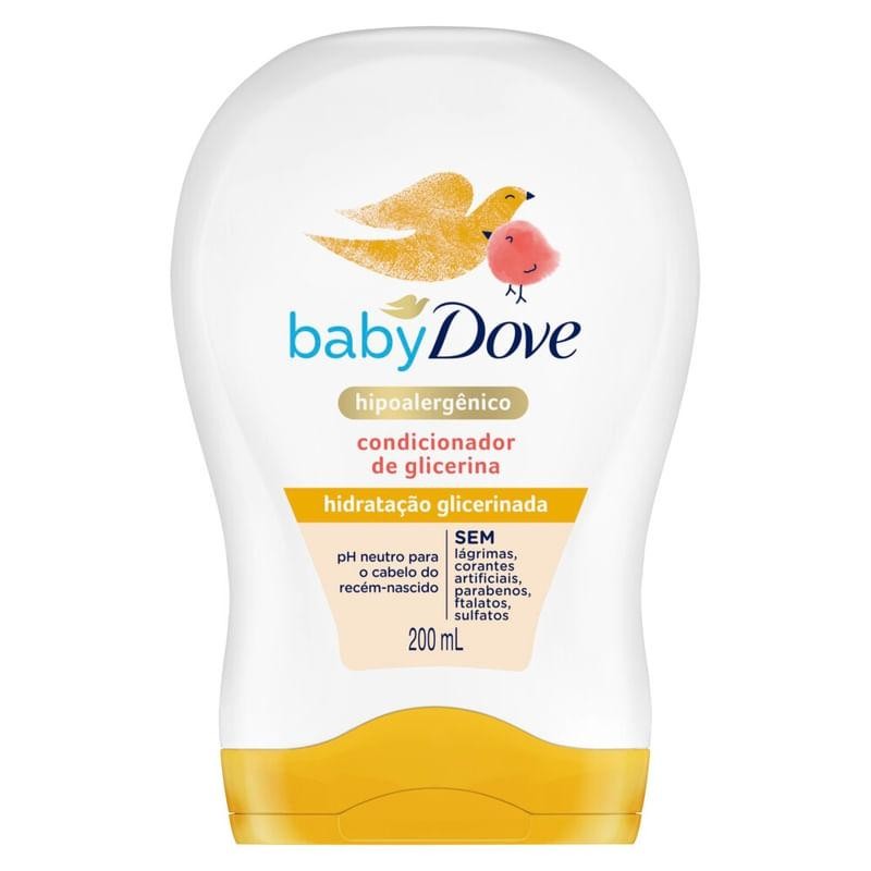 Condicionador Glicerina Baby Dove Hidratação Glicerinada 200ml em Oferta na Shopee