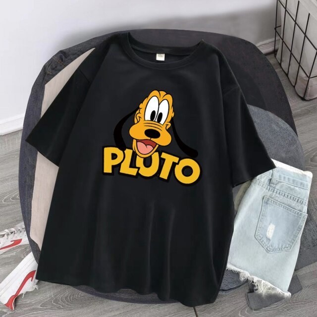 Camiseta Básica Algodão Unissex Pluto Cachorro Mickey Mouse DisneyMAYC