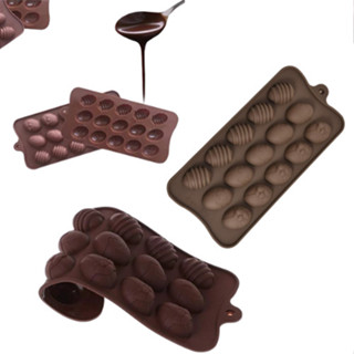 Kit 2 Formas Silicone Ovo De Páscoa Chocolate Pequena Mini Antiaderente 3 modelos 15 Cavidades em Oferta na Shopee