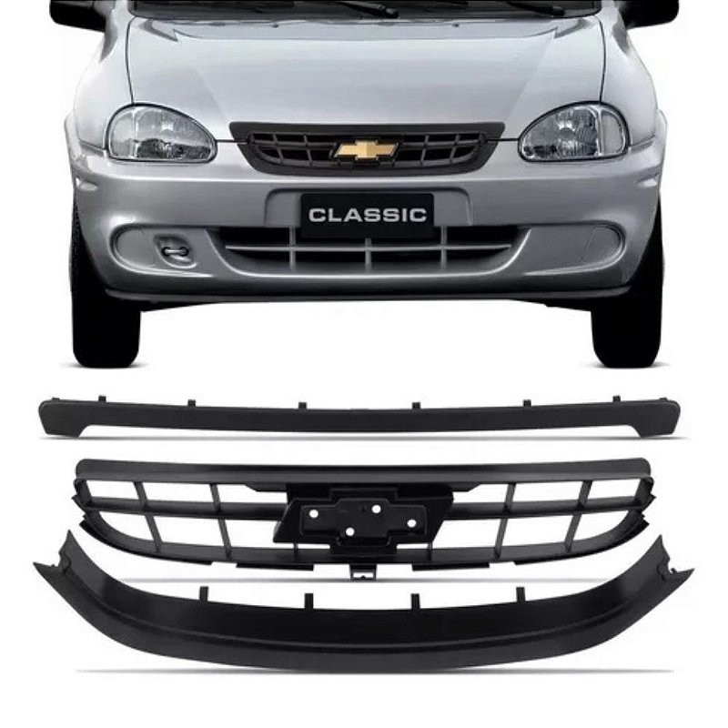 Grade Corsa Classic 3 Peças 2008 2009 2010 - BLAWER