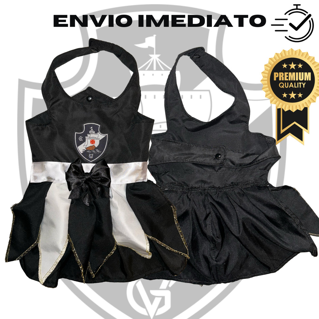 Fantasia Pet Vasco todos os tamanhos
