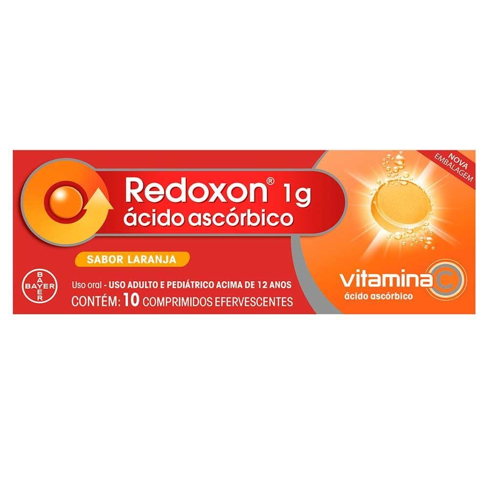 REDOXON 1G COM 10 COMPRIMIDOS EFERVESCENTE SABOR LARANJA