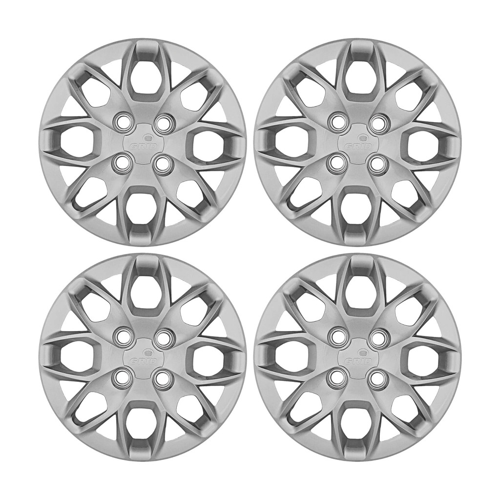 Calota Aro 14" Prata Ford Ka Hatch / Sedan 2015 / 2018 (Jogo c/ 4 Calotas) Grid - 342CB-PTA-E