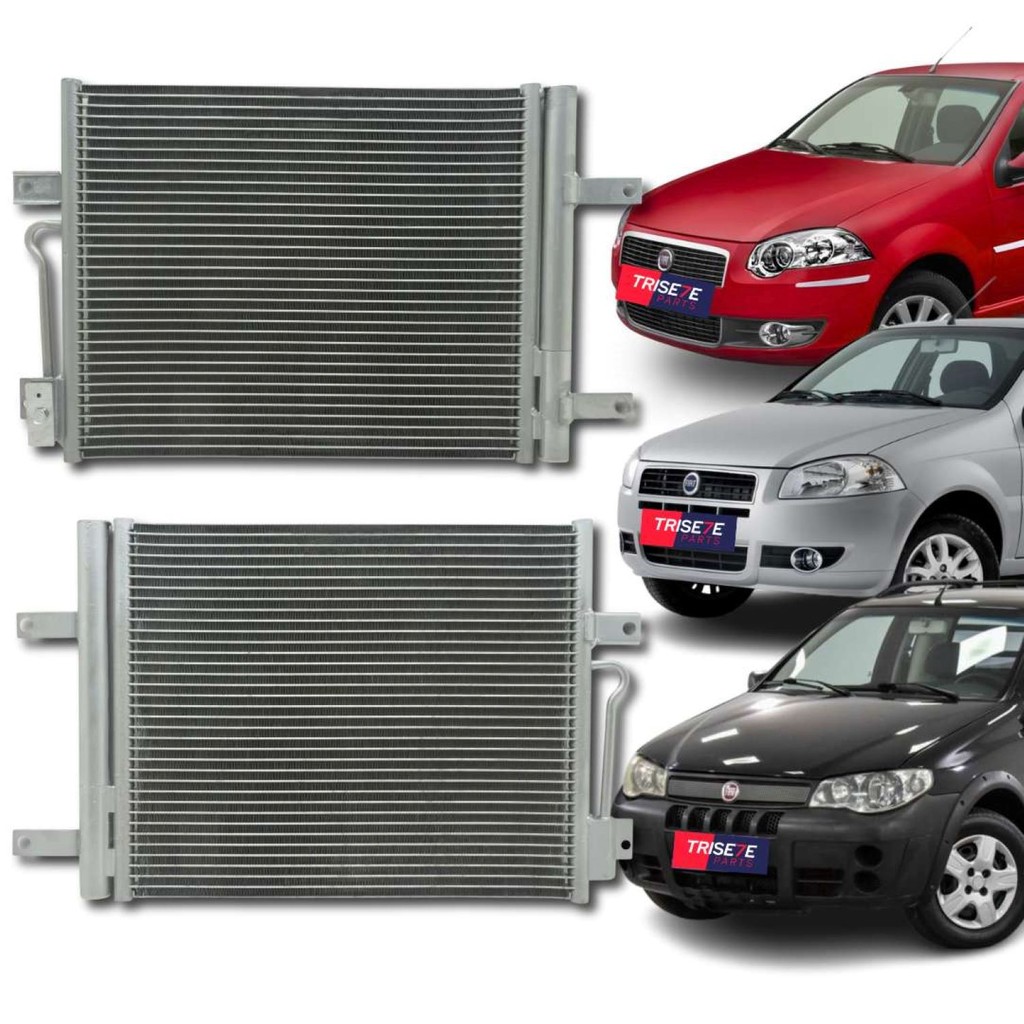 Condensador Fiat Palio Siena Strada 2008 2009 2010 2011 2012 2013 2014 2015 2016 Modelo Denso/Behr em Oferta na Shopee