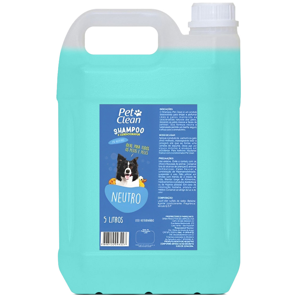 Shampoo E Condicionador Para Cães Pet Clean Galão De 5L em Oferta na Shopee