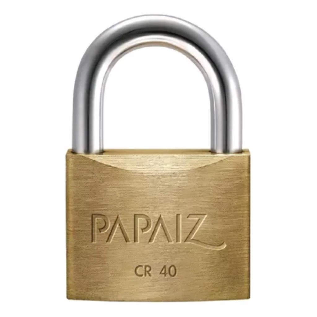 Cadeado Médio 40mm Haste Curta Latão Dourado Com Chave em Oferta na Shopee