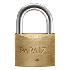 Cadeado Médio 40mm Haste Curta Latão Dourado Com Chave