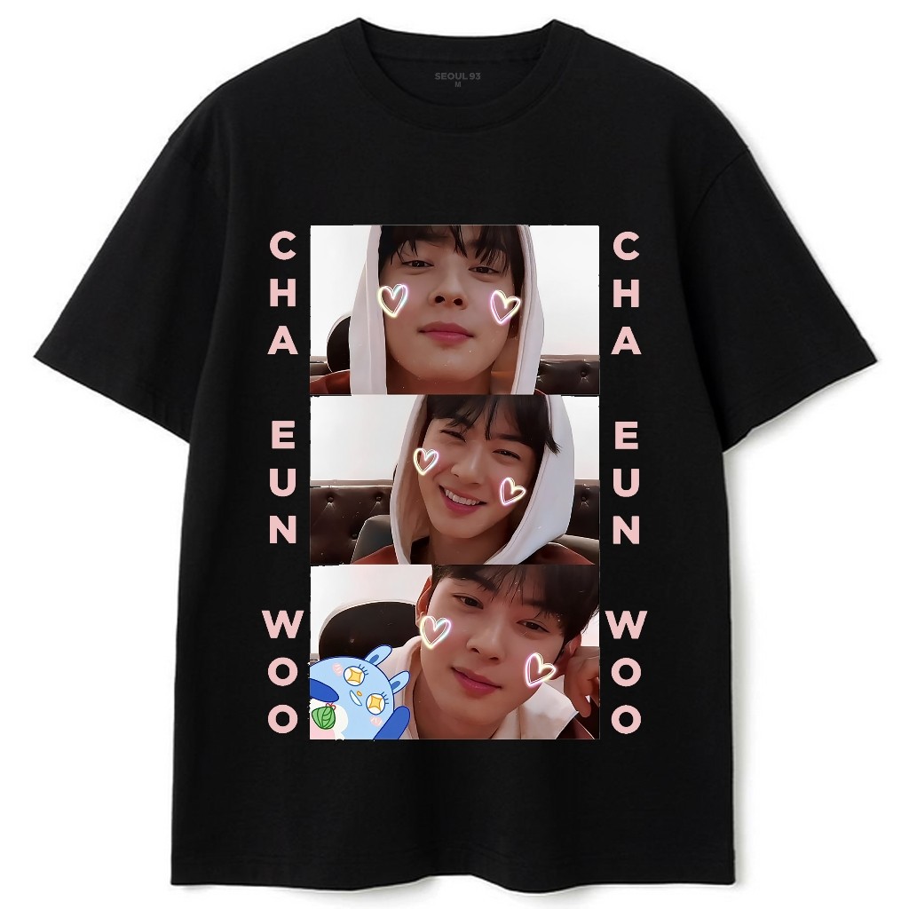 Camiseta Cha Eun Woo Oversized Astro Kpop Roroha NoonNoo Roroha Astro Eun-Woo