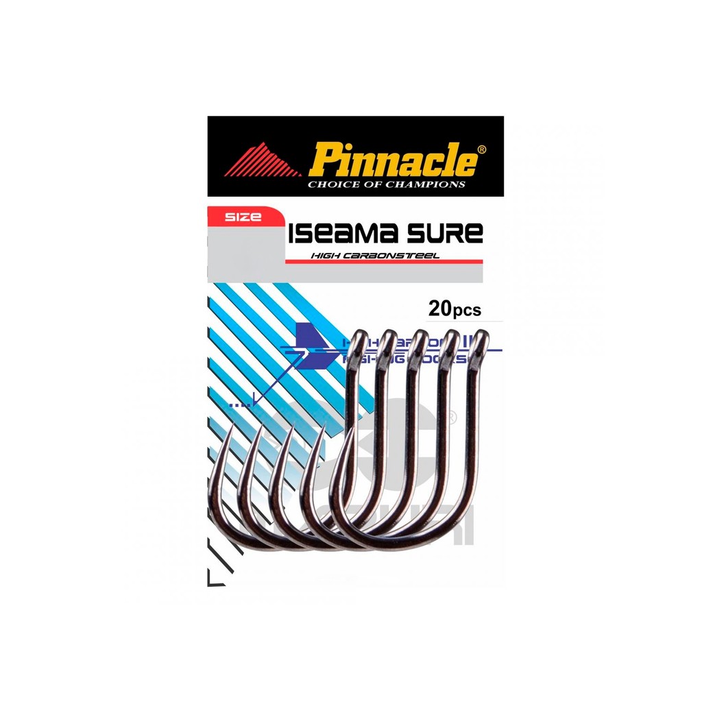 Anzol em Aço Carbono Pinnacle Iseama Sure 20Un - Maruri - Sports & Outdoors