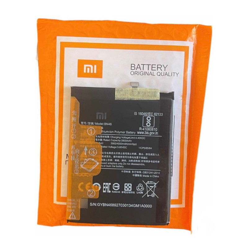 Bateria Xiaomi Bn46 Redmi Note 8 Note 8T Original Lacrada em Oferta na Shopee