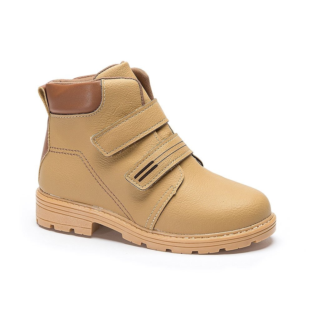 Bota Infantil Masculino Calce-Fácil Preto e Caramelo Pequito em Oferta na Shopee