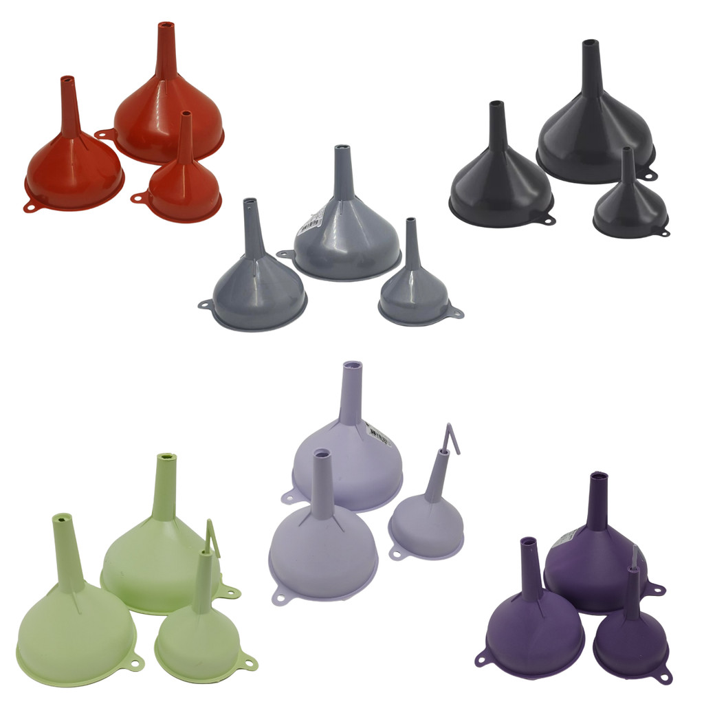 Kit Funil de Plástico com 3 Peças em Oferta na Shopee