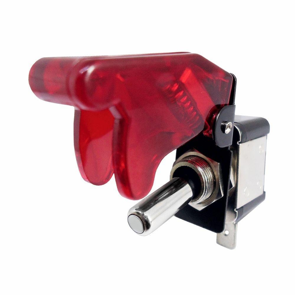 Chave Tic–Tac Tipo Gatilho Caça Led Vermelho  Com 2 Posições ON/OFF 400W 12V  DNI 2084-VM em Oferta na Shopee
