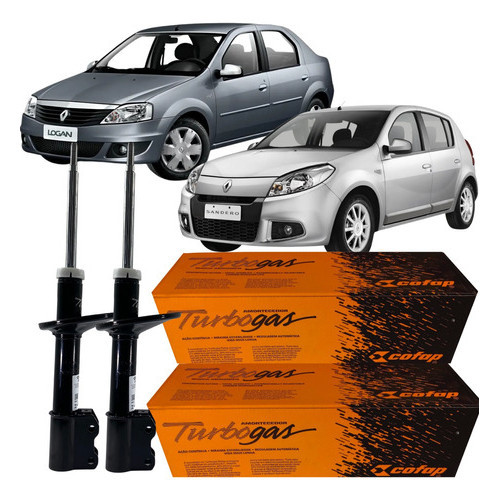 Par Amortecedor Dianteiro Original Logan 1.0 16v 2012 2013 em Oferta na Shopee