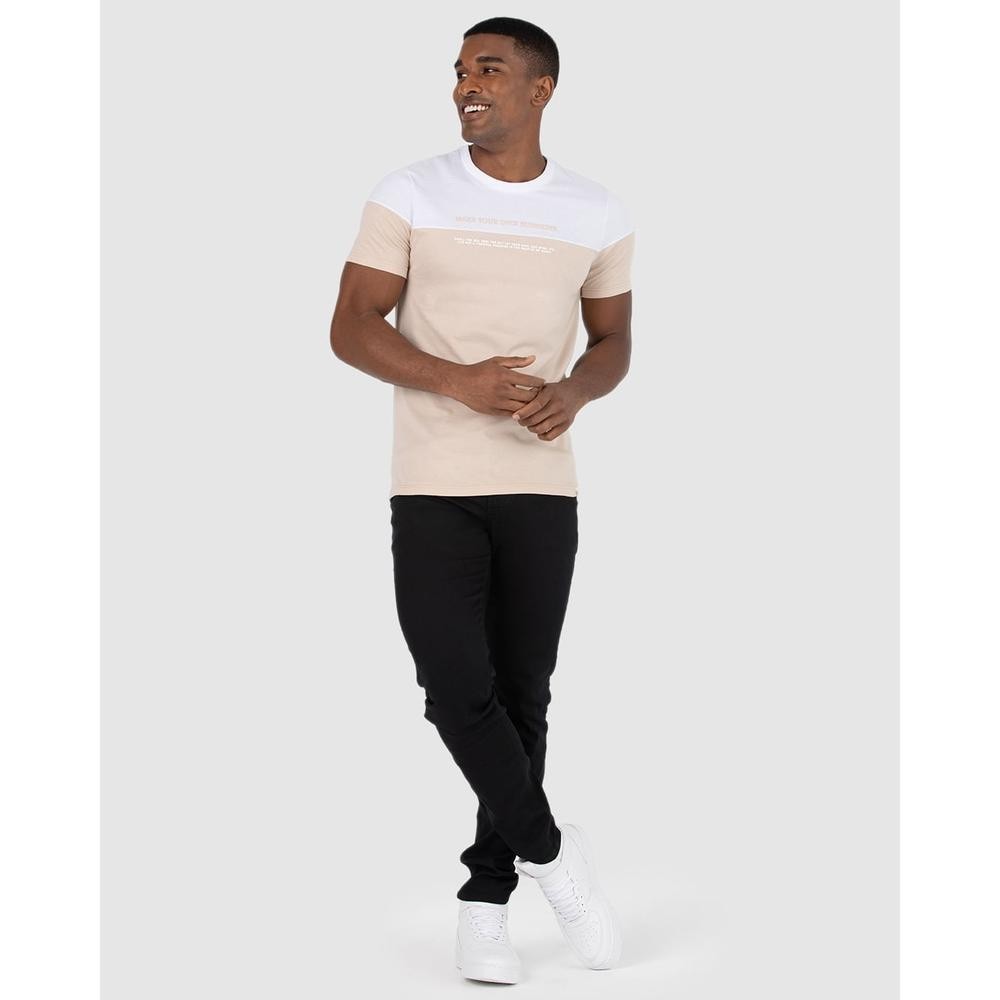 Calça Masculina Slim Cintura Média Em Sarja Com Elastano