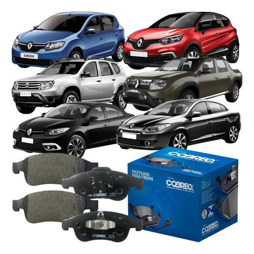 Jogo Pastilha Freio Cobreq Renault Fluence Sandero Fluence Captur