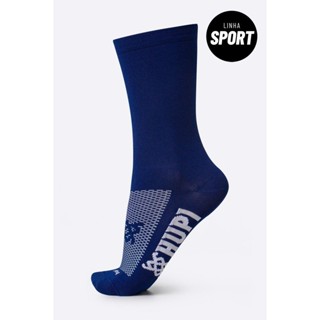 Meia HUPI Sport Lisa Azul Marinho em Oferta na Shopee