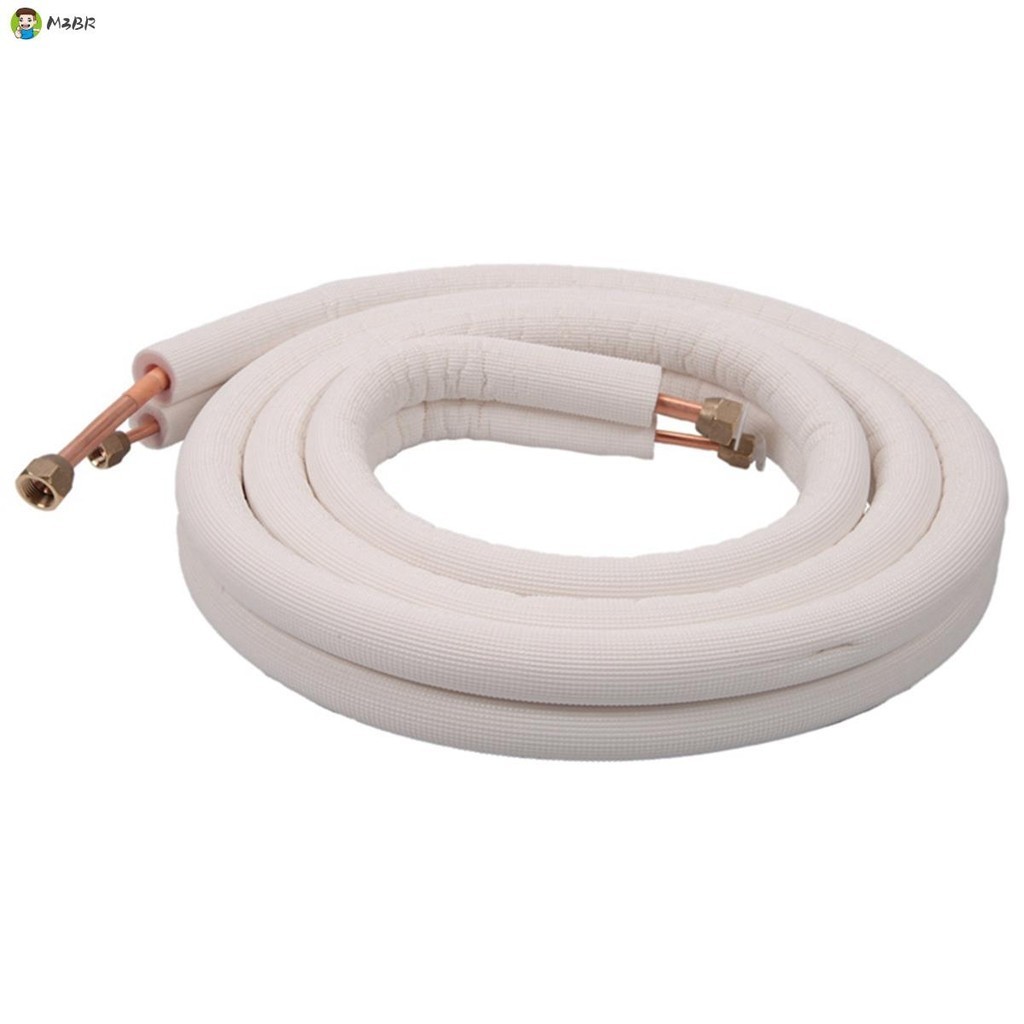 Conjunto De Fios De Cobre Isolados 1/4 Em Tubo De Bobina De Par , 3 Metros De Comprimento Para Refrigerante De Ar Condicionado