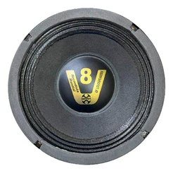 ALTO FALANTE COMPET WOOFER 8" POL 200W SECO PRETO 4 OHMS