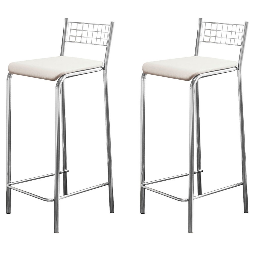 Banquetas Kit 2 Banquetas Genova Cromada em Oferta na Shopee