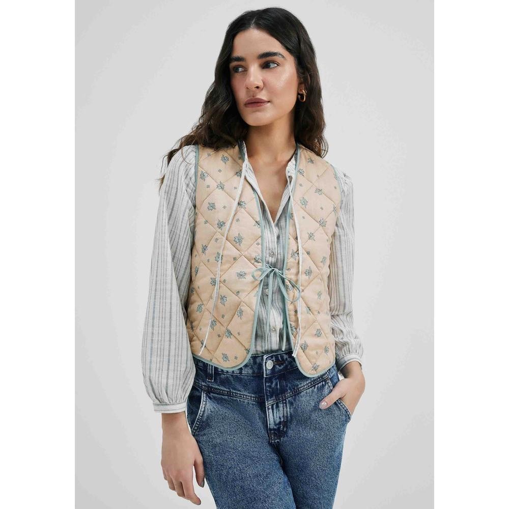 Colete Feminino Estampado Matelassê Hering em Oferta na Shopee
